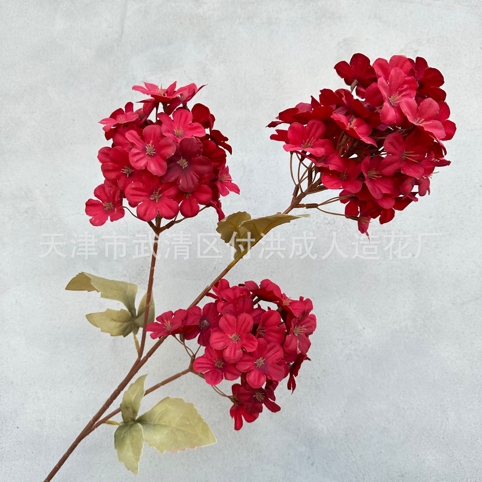 Wholesale of 3-head snowflake hydrangea artificial flowers for wedding roadways, ground arrangement flowers, decorative patterns for prefabricated houses and home decoration pic 14