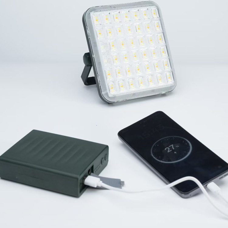 LED solar rechargeable floodlight 50/100/200W, convenient portable lamp, outdoor emergency lighting, waterproof pic 4