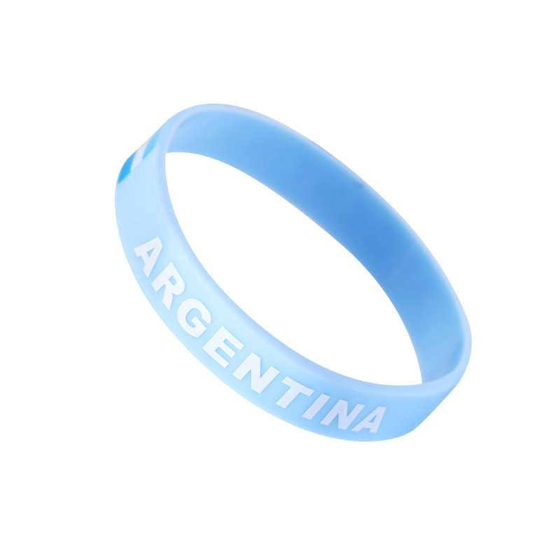 Customized cross-border Saudi Arabian club fan sports wristbands, football silicone wristbands and rubber wrist straps pic 17