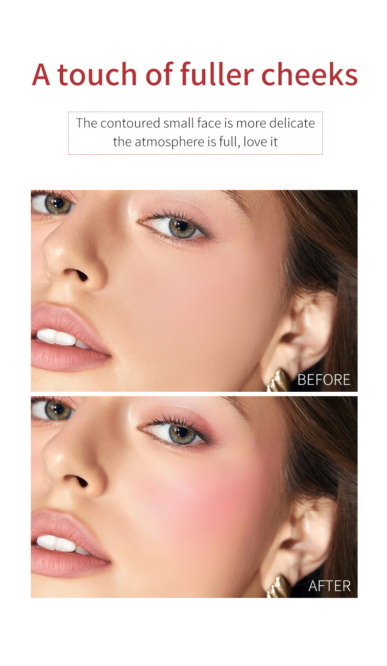 【 Exclusive for Foreign Trade 】 Meidian Blush Stick for Natural Nude Makeup, Contouring, brightening and Complexion Enhancement, natural blush wholesale pic 8
