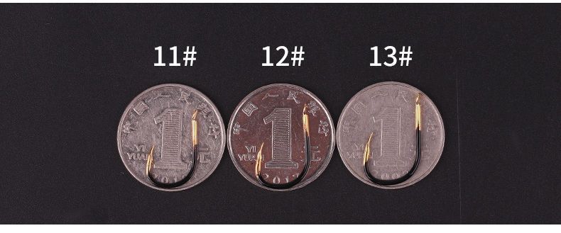 钨钢黑金鬼牙鱼钩散装伊势尼歪嘴伊豆新关东无倒刺钓鲫鱼鱼钩鱼钓详情17