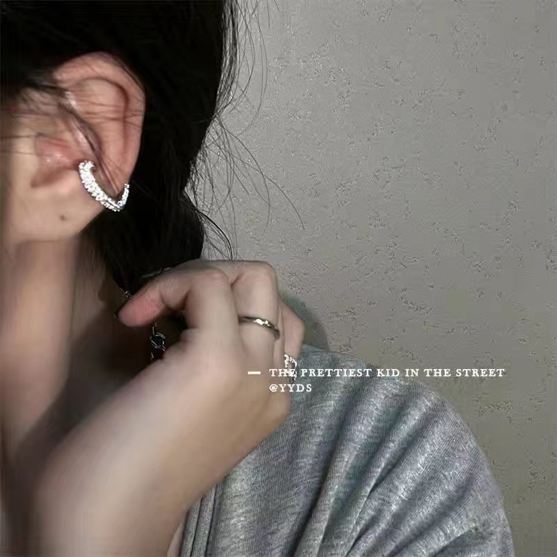 A collection of best-selling ear clips ~ Sweet, retro and cool zircon ear clips for girls on Instagram, trendy and cool without ear holes or ear bone clips for girls pic 8