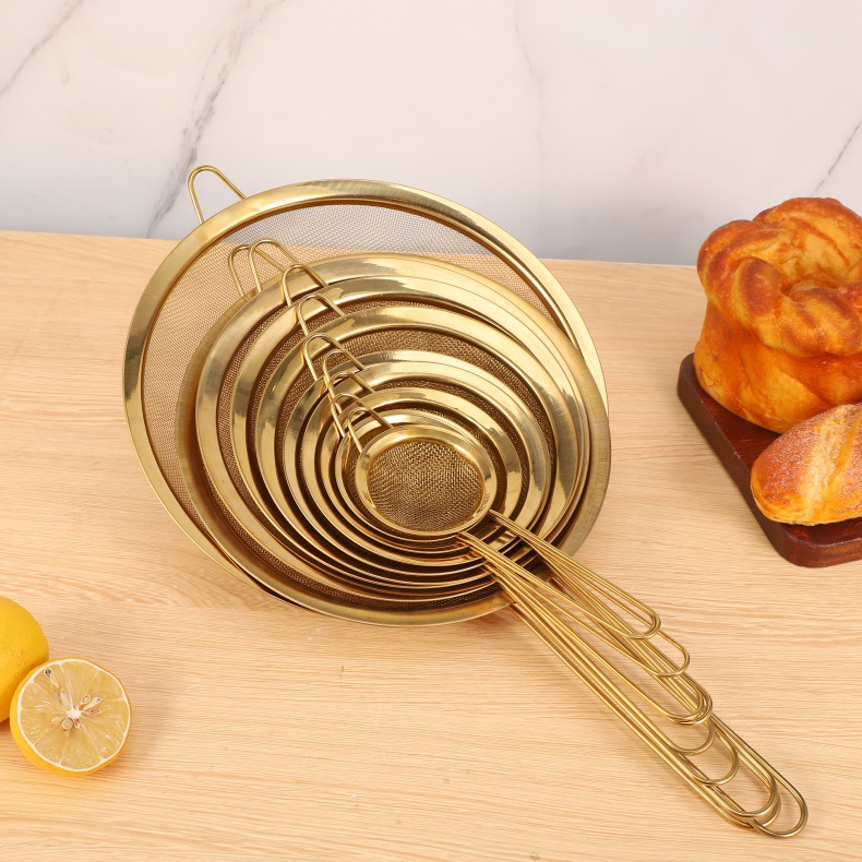 不锈钢手持筛子面粉筛果汁豆浆过滤网筛漏勺塞子油捞家用烘焙工具厨房滤网详情1