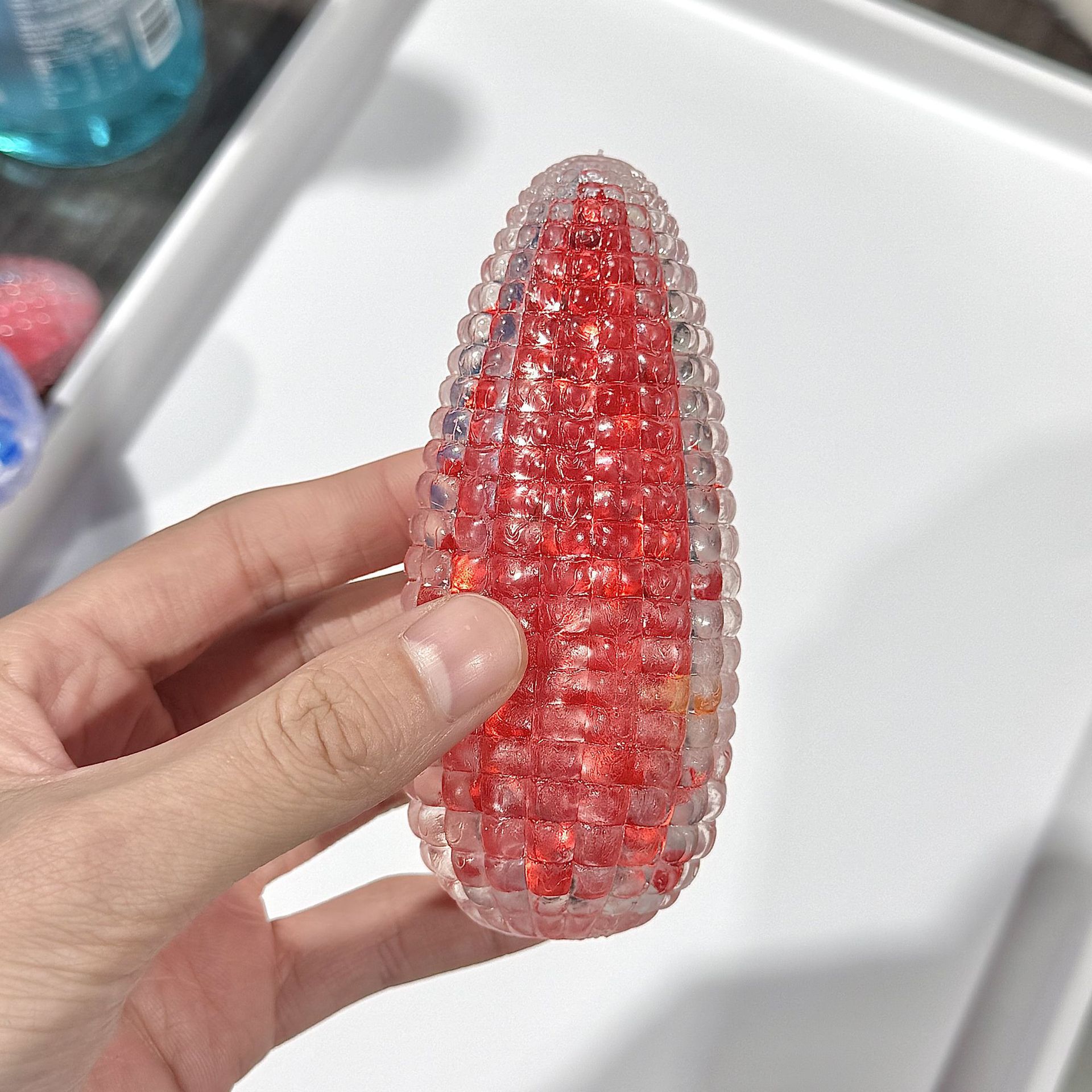 琉璃水晶玉米捏捏乐发泄球减压玩具可塑回弹解压流沙新奇特玩具详情7