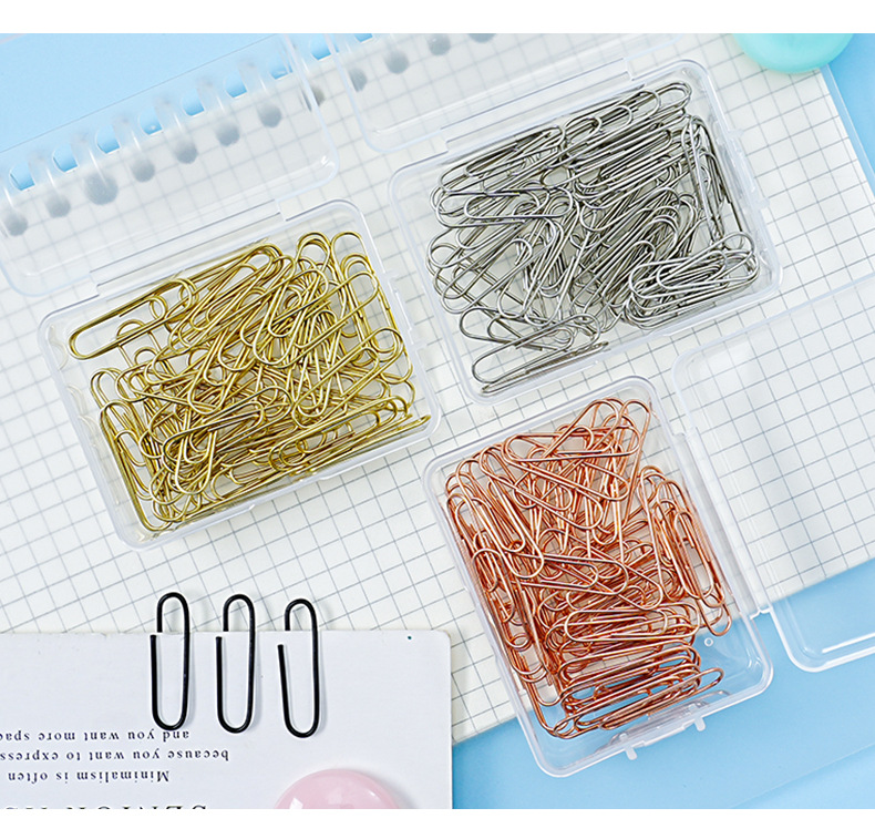 Wholesale of cross-border best-selling 28mm paper clips, creative paper clips, macaron-colored metal binding, financial and office supplies pic 11