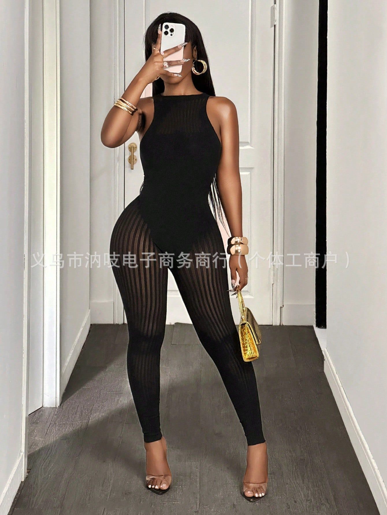 2026 European and American cross-border jumpsuit fashion Seamless Amazon Instagram Style Fake Style BY2 High-end sensual Hot Girl pic 1