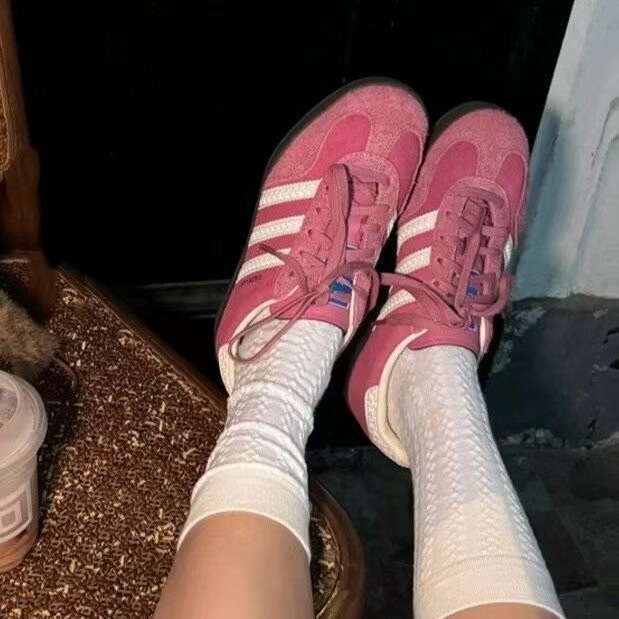 德训鞋女八个色2024秋季新款学生百搭休闲运动小白鞋女三杠鞋子详情4