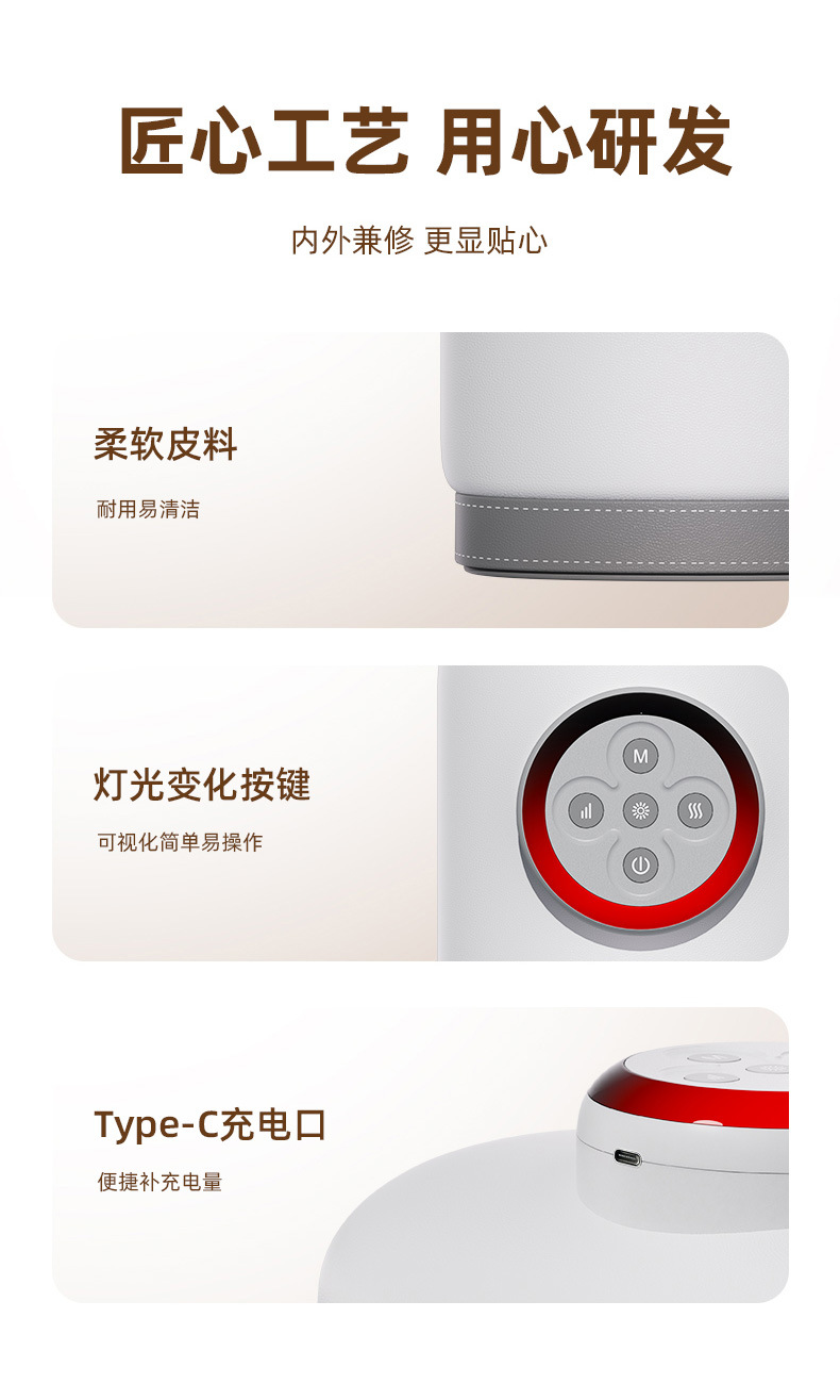 跨境新款智能气压热敷手部按摩仪全自动仿人手揉捏手指关节按摩器详情12