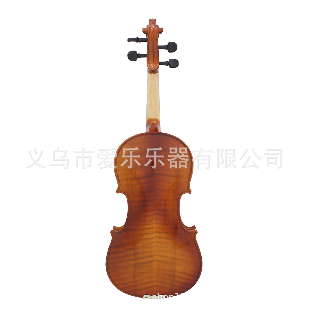 4/4 Solid wood violin natural color playing violin set for children, adults and beginners pic 9