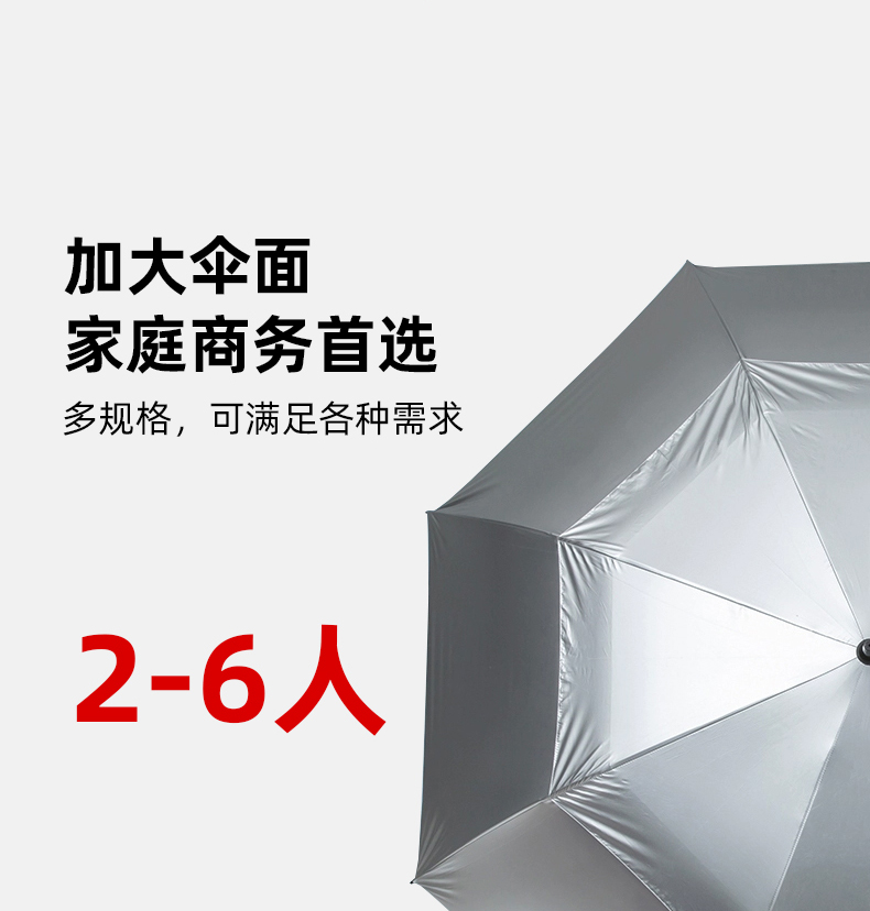 4N特大号遮阳伞自动雨伞长柄太阳防晒晴雨两用加固抗风超厚定 制l详情9