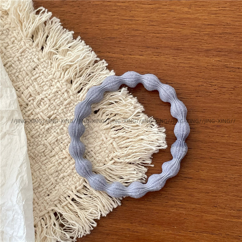 Ladylike style, gentle color series, colorful towel loops, hair bands, new daily basic leather bands, ponytail hair ties pic 23