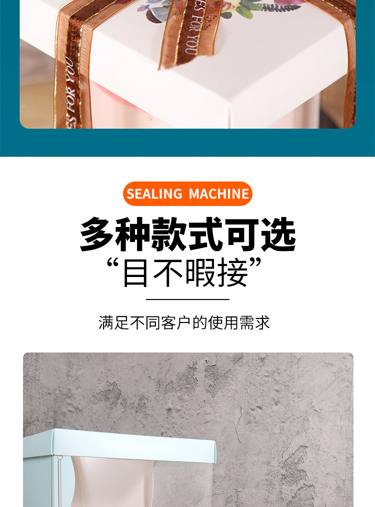 Wholesale 46810-inch double-layer transparent birthday cake box, raised cake box, Barbie doll square packaging box pic 22