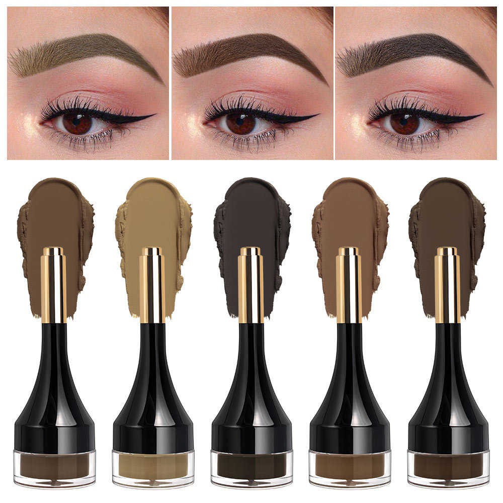 跨境专供11色眉膏一笔多用持久防水染眉膏无logo亚马逊彩妆新品详情12