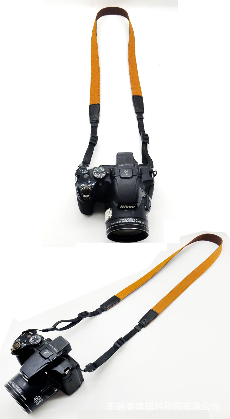 Retro denim camera shoulder strap, one-piece consignment, Polaroid camera strap mini new denim camera strap pic 8