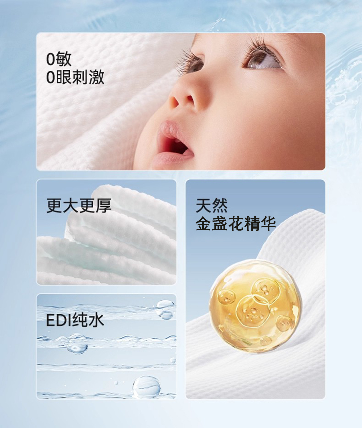 婴幼儿湿巾80抽大包家用婴童新生宝宝手口专用清洁湿纸巾加大加厚详情4