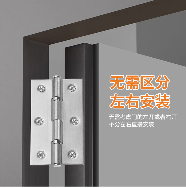 不锈钢2寸2.5寸3寸小合页轴承平开门合页橱柜门窗合叶工具箱铰链详情5