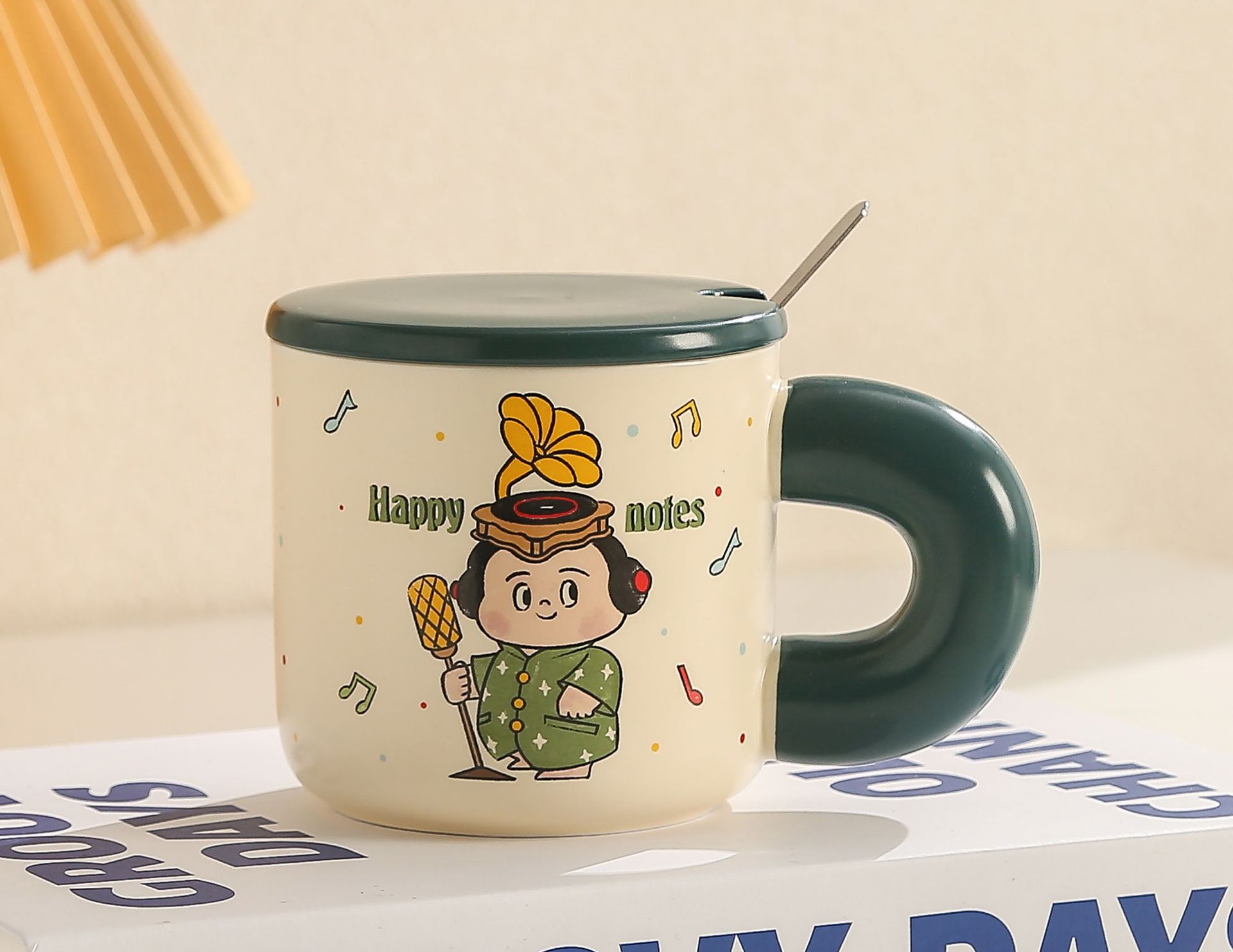 生日礼物创意个性复古时光陶瓷杯办公带盖大容量水杯家用情侣杯子详情3