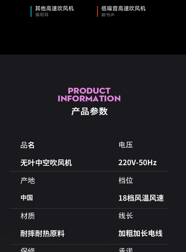 跨境新款电吹风机家用负离子护发速干发廊大风力恒温吹风筒不伤发详情25