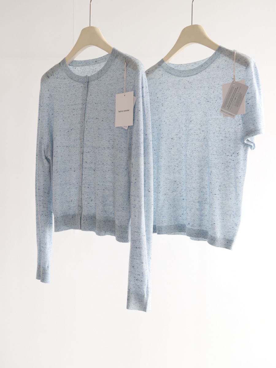 Spring and Summer Colorful 16-needle seamless long-sleeved knitted cardigan for women, soft and skin-friendly commuting outerwear, with a thin coat pic 17