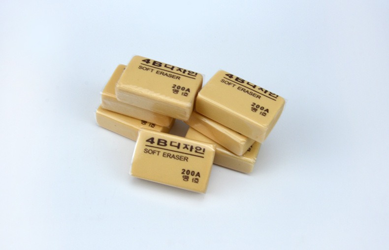 Erasers in stock: 50A, 100A, 200A, 4B art erasers, student exam erasers in bulk, one piece on delivery pic 11