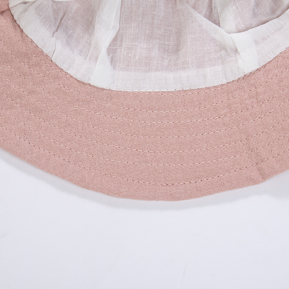 跨级新款婴儿纯棉盆帽欧美宝宝印花渔夫帽双层纱布透气遮阳渔天帽详情11