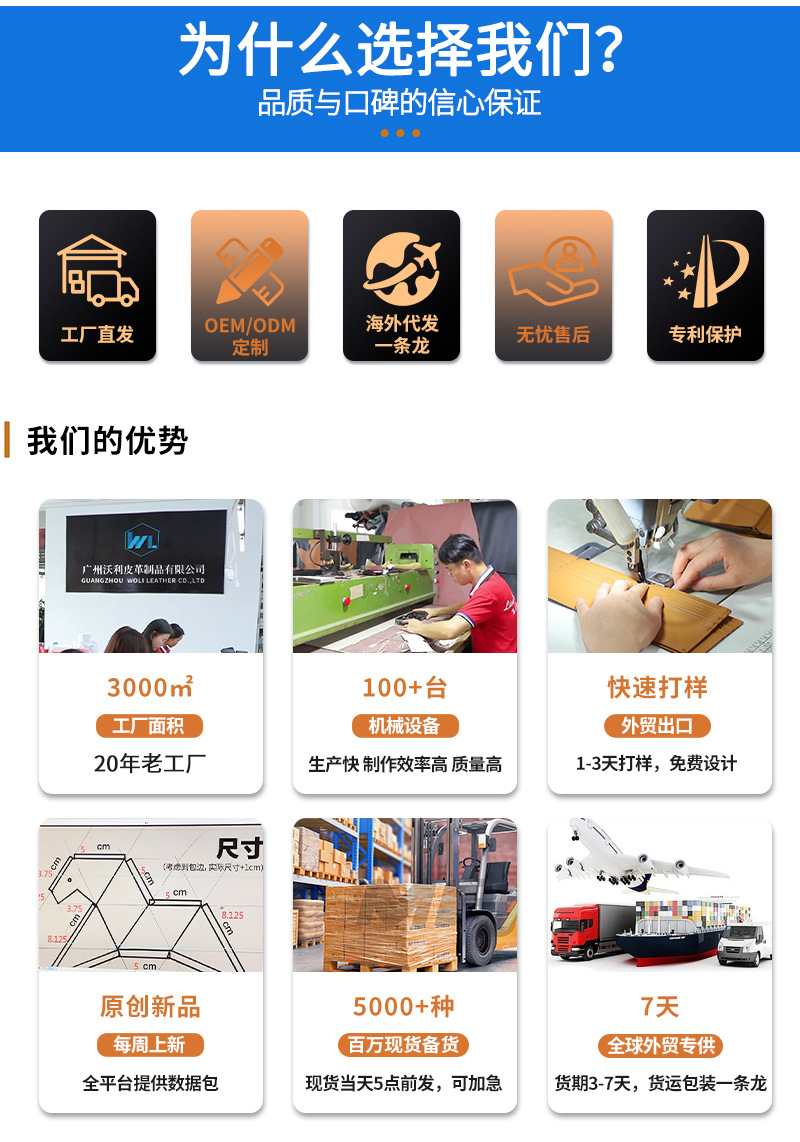 跨境男式超薄钱包信用卡插槽皮革钱夹RFID防盗双折简约男士钱包详情2