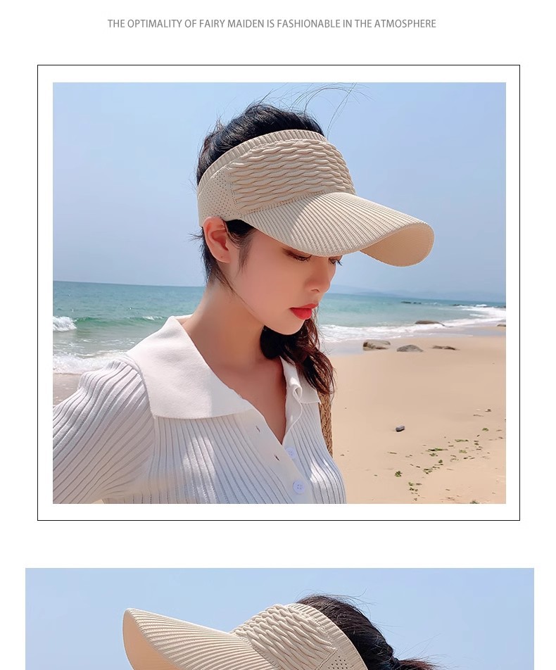 Summer sun hat for women, 2025 new style running sun protection cap, wide-brimmed sports cap, spring and autumn open-top sun hat pic 14
