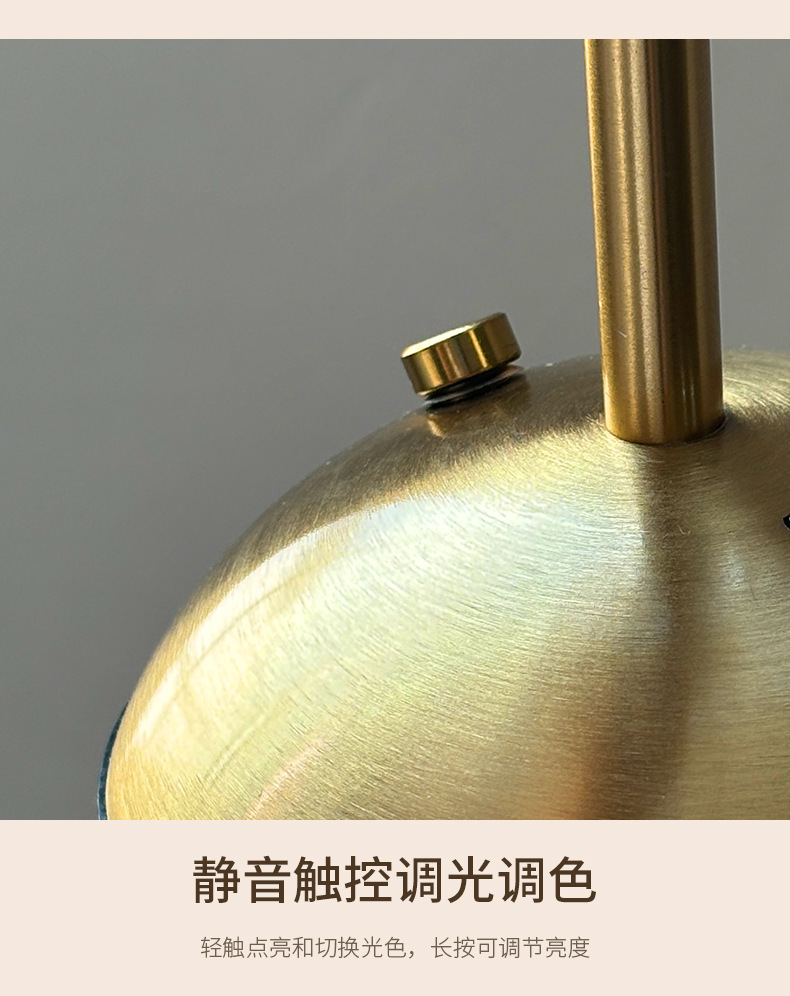 Modern and simple pleated fabric metal table lamp, cross-border bedroom bedside ambient light, rechargeable touch night light pic 18