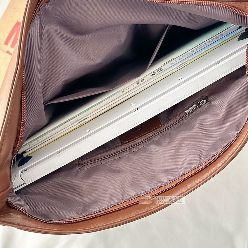 原创夏天软皮包包女大容量三用背包通勤托特包多功能背包斜跨书包详情4