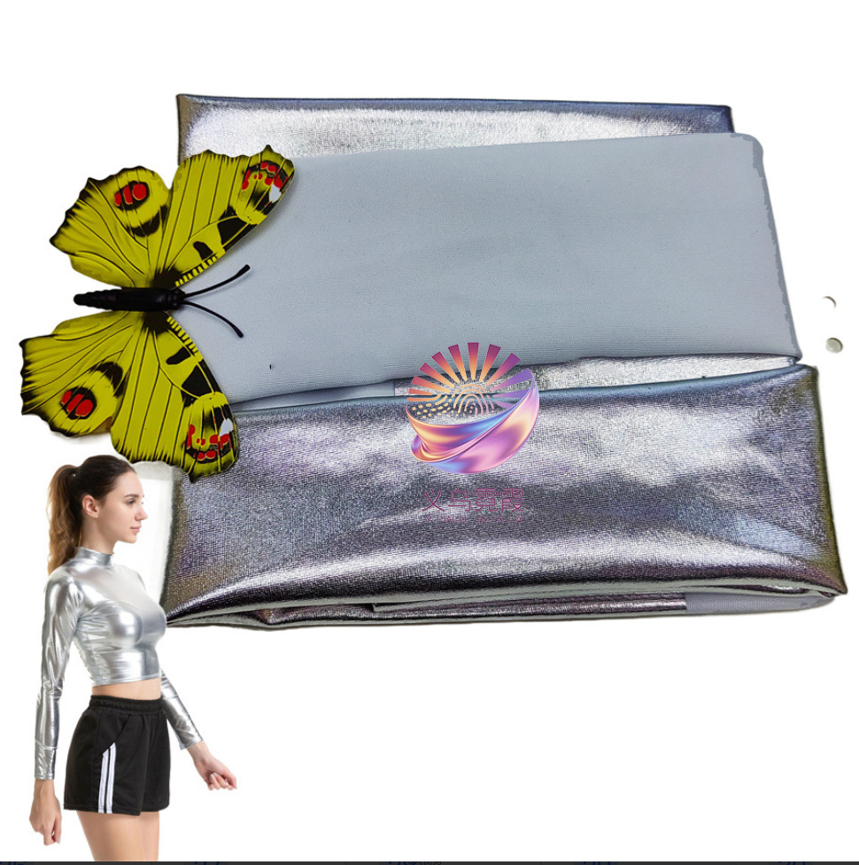 氨纶高弹四面弹力烫金牛奶丝面料柔软服装布料适用泳衣舞台演出旗袍女装婚纱礼服详情9