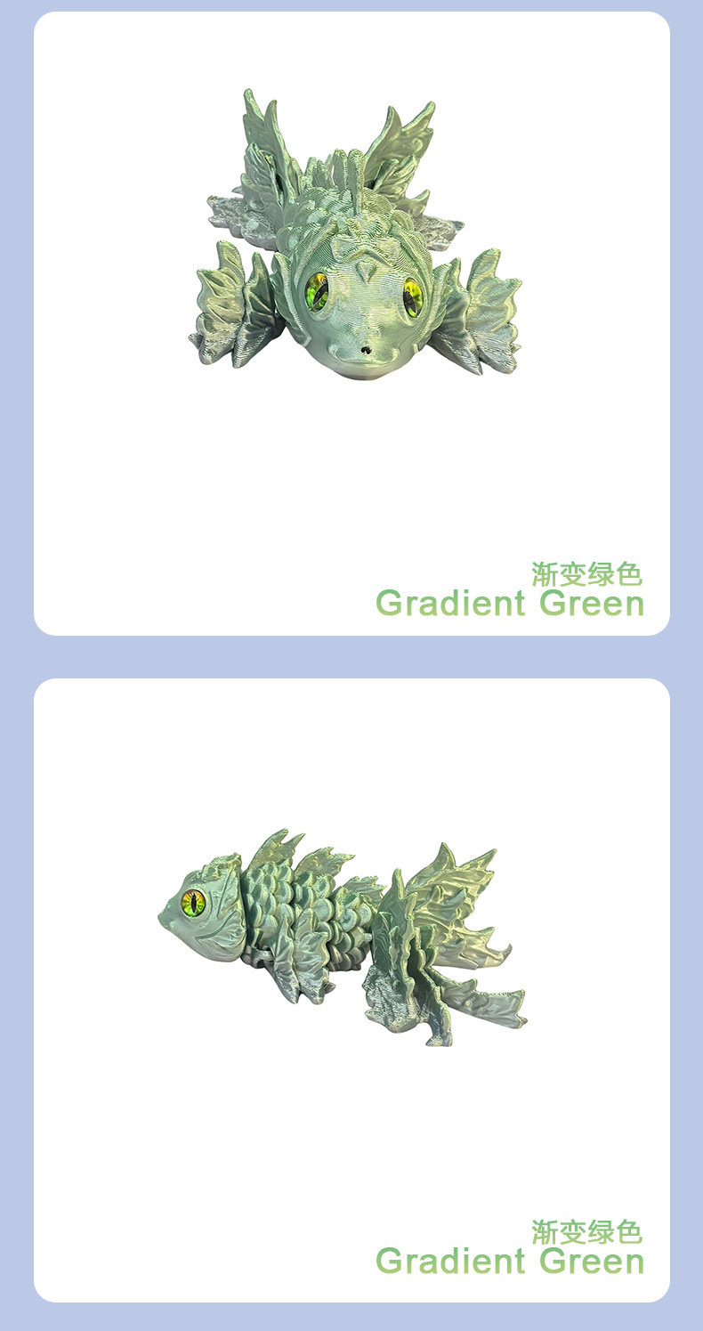 源头工厂3D仿真眼球金鱼镭射渐变动物模型手办跨境新奇特玩具详情8