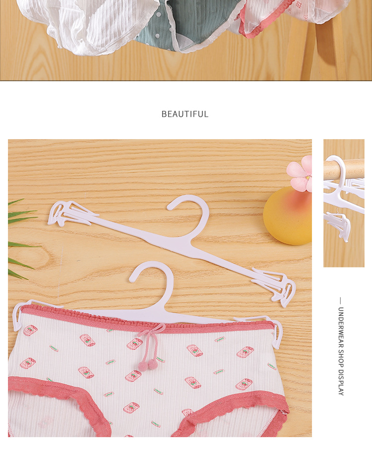 Wholesale of thickened, anti-slip and traceless clothes hangers for clothing stores, household thickened clothes hangers, underwear hangers, and available for order pic 5