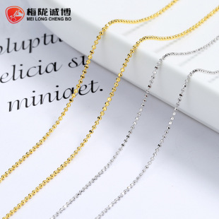 诚博S925纯银盒子链吊坠配链意大利进口盒仔链项链项坠单裸链配饰详情1