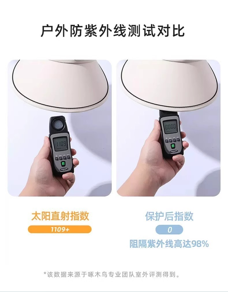 UPF50+夏季大帽檐防晒帽女uv防紫外线空顶遮阳帽骑行遮脸太阳帽详情6