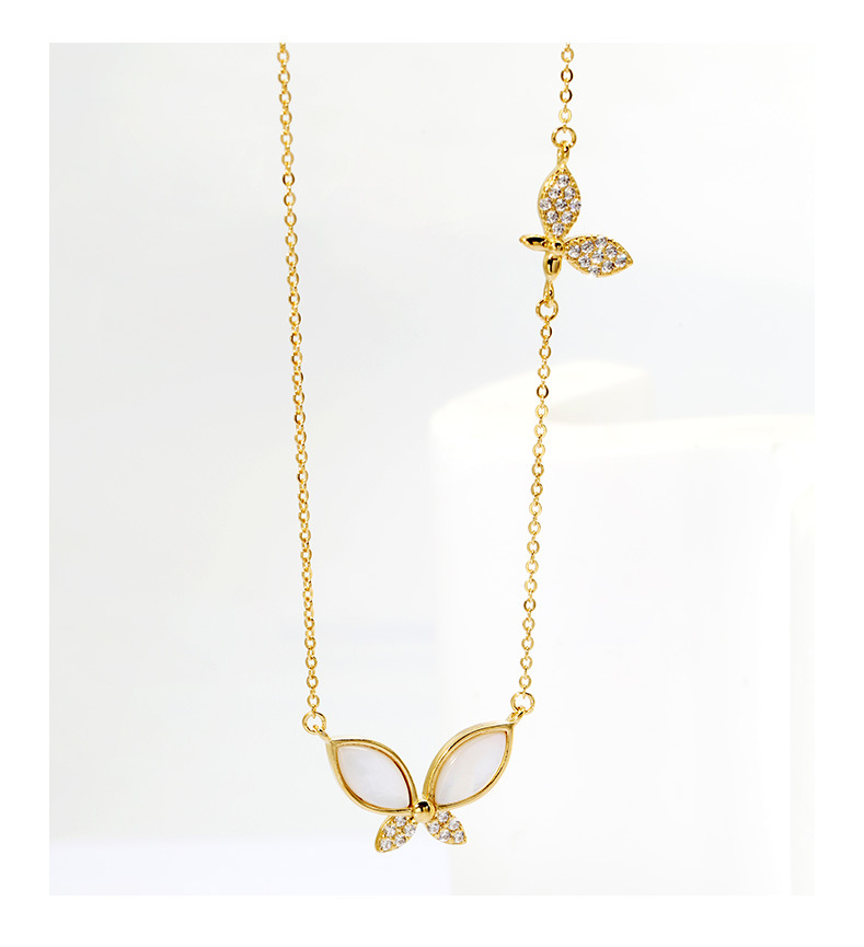 925纯银项链蝴蝶吊坠ins风女百搭锁骨链首饰批发饰品ins风爆款详情7