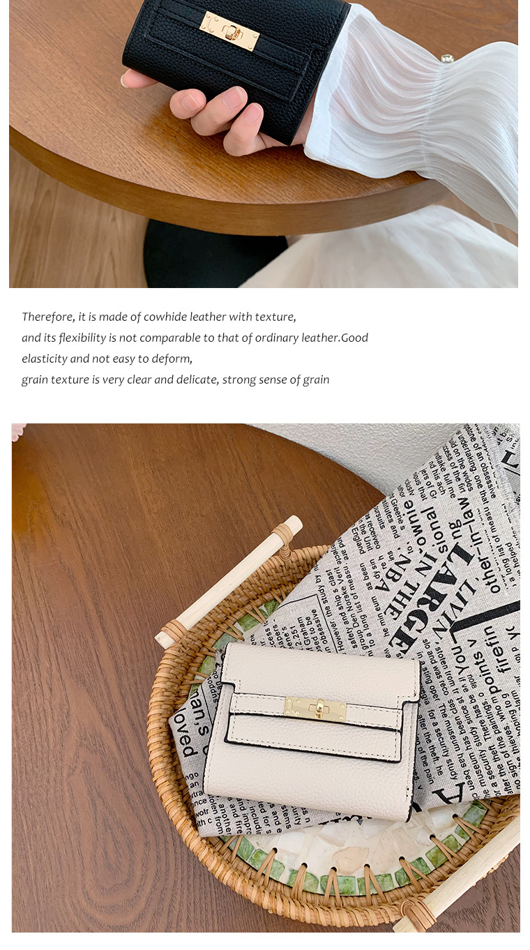 女士钱包ins女小钱包女款高级感 小折叠wallet短款手拿包跨境钱包详情6