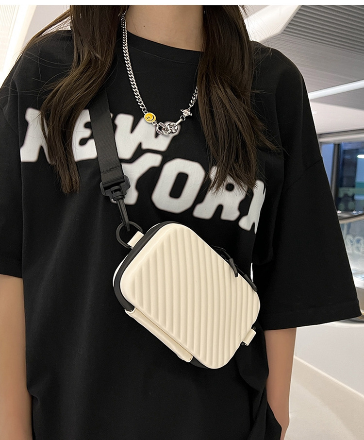 跨境时尚小挎包手机包硬壳盒子小方包通勤百搭单肩包潮流斜挎包详情2