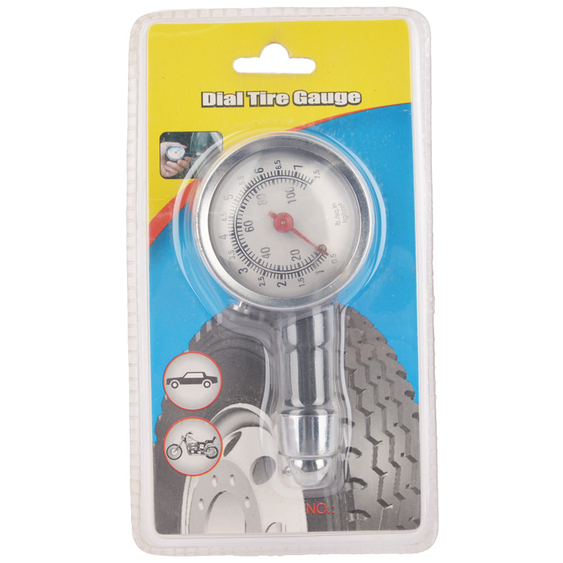 Automobile tire pressure gauge, high-precision tire pressure monitor, stainless steel tire pressure gauge, plastic air pressure gauge manufacturer wholesale pic 1
