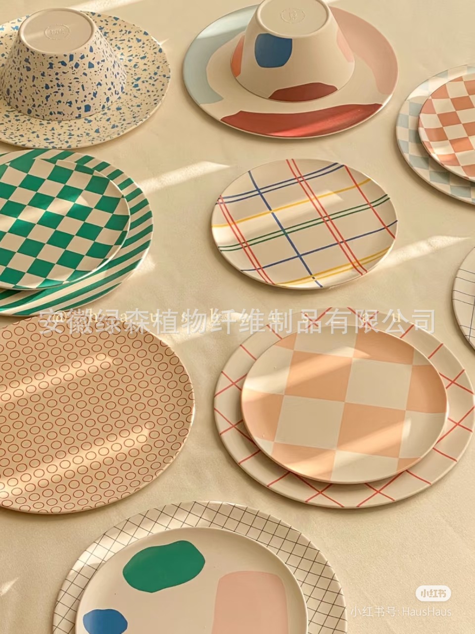 现货XeniaTaler加拿大竹纤维盘子餐具耐摔水果早餐盘面包甜品盘详情39