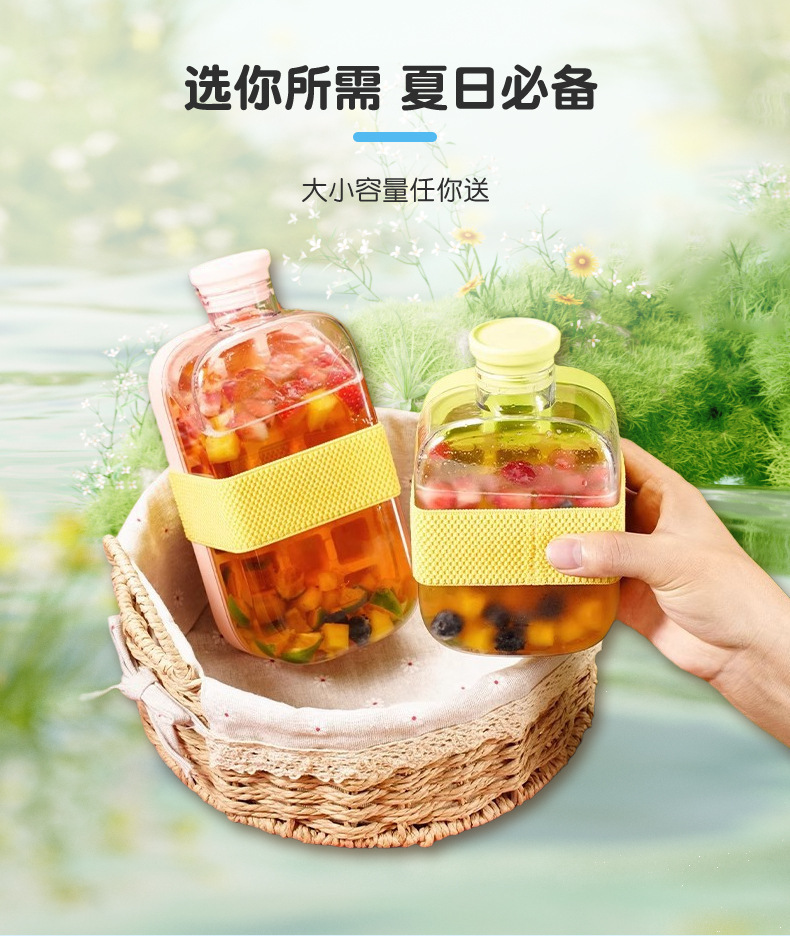 Cross-border ice cube tray water bottle two-in-one press water filling ice bucket, ice box, ice maker, high appearance level portable ice cube mold pic 9