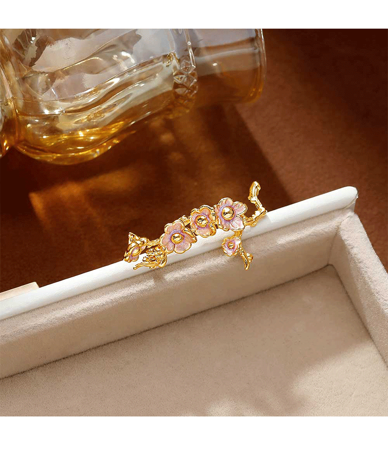 Hyacinth珐琅滴油胸针胸花高级感轻奢高端档女款2026新款奢华气质精致时尚 6件包邮详情4