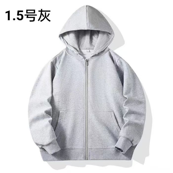 儿童纯棉圆领卫衣定制图案logo春秋款纯色320克光板卫衣跨境外贸详情46