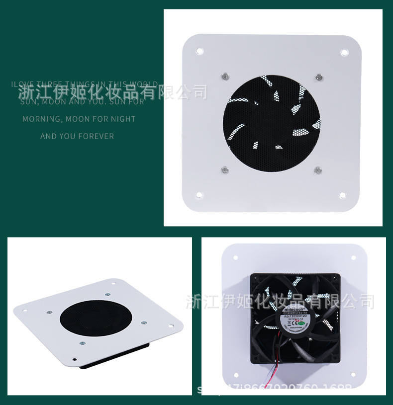 New 100W high-power built-in vacuum cleaner for desktop and countertop, nail care table vacuum cleaner collector, nail art vacuuming pic 9