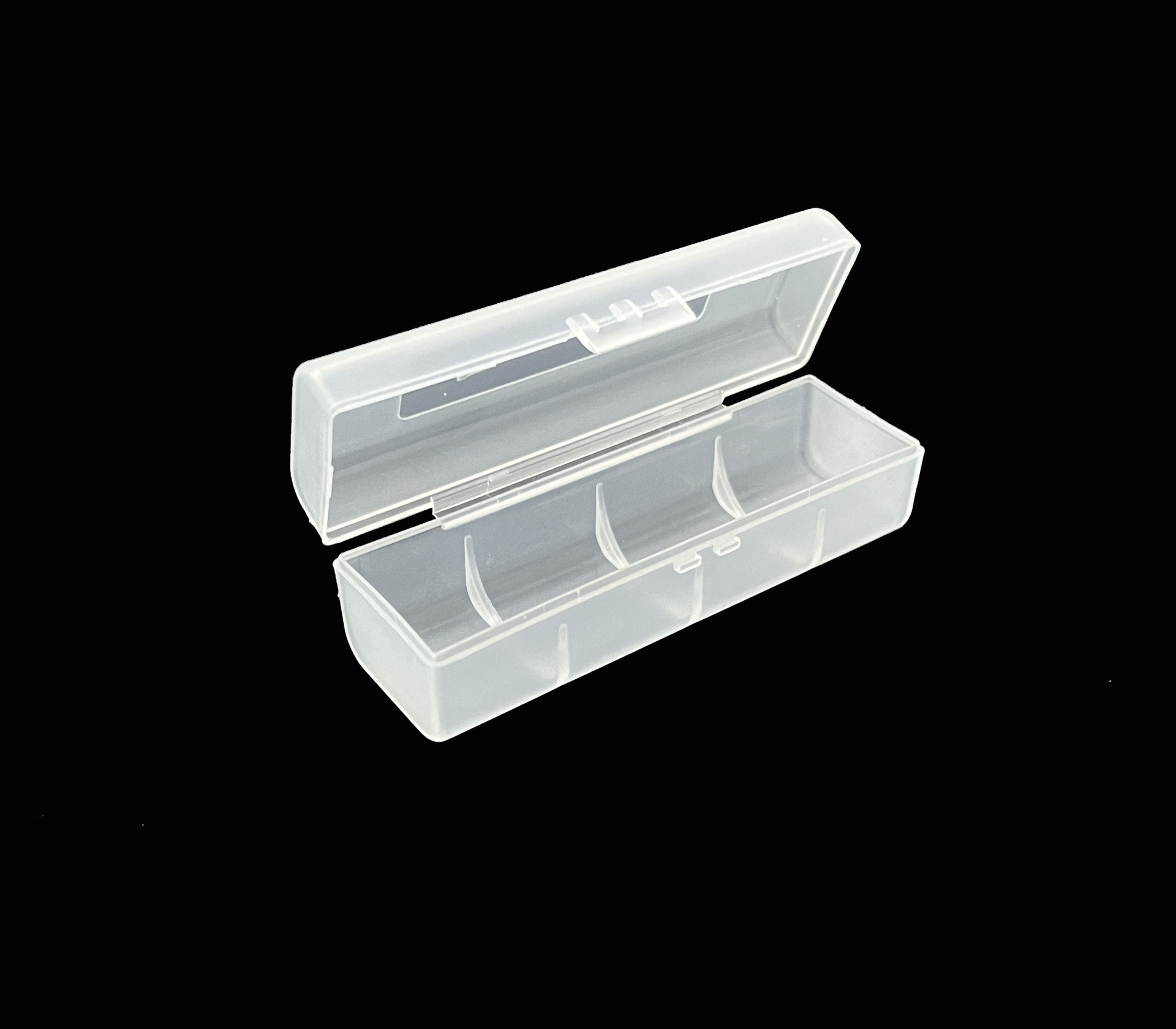 Single-section extended pointed 18650 battery box, 18650 storage box, 21700 plastic box, PP box pic 7