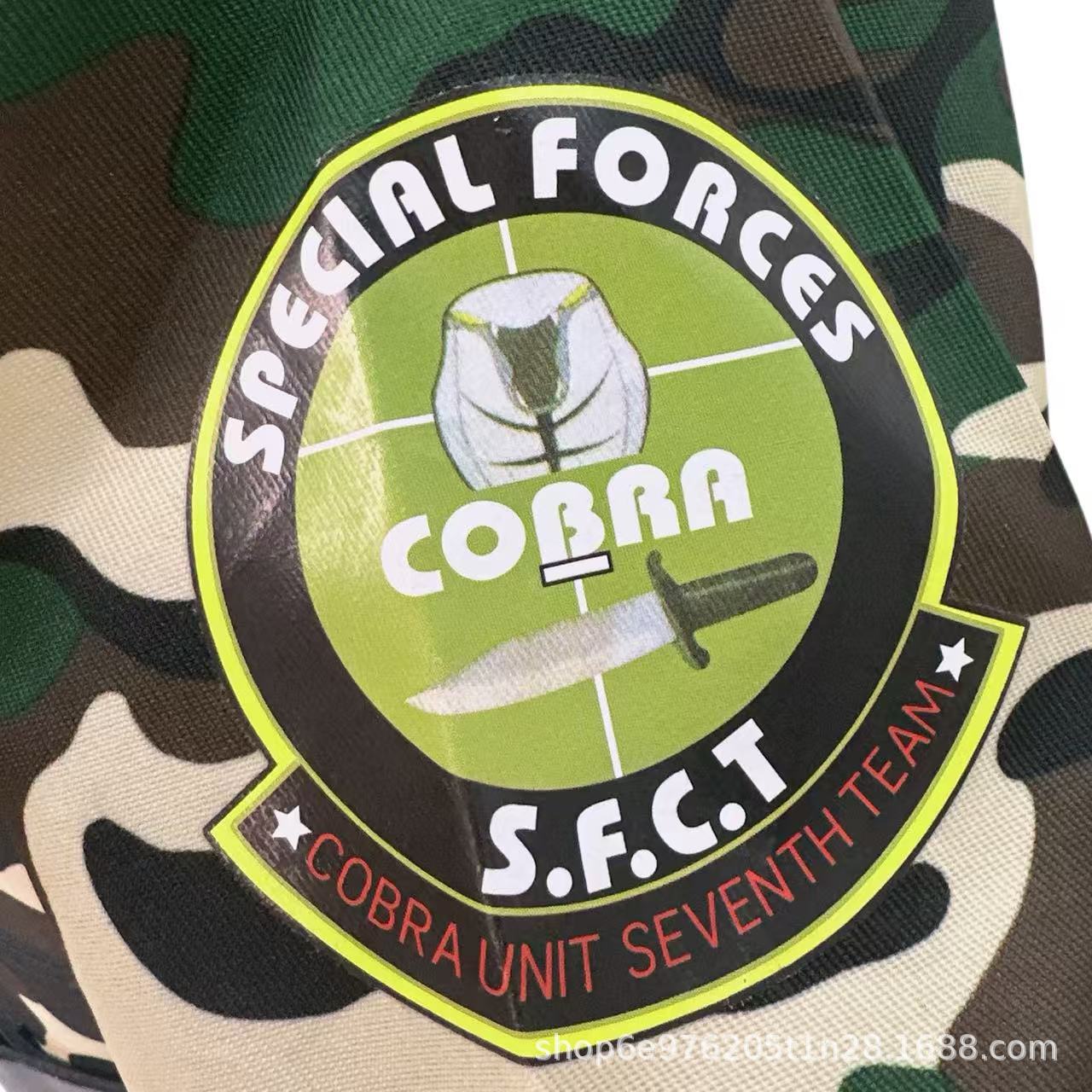 万圣节服装儿童军训舞台服装迷彩服特种兵派对角色扮演秋季长袖详情2