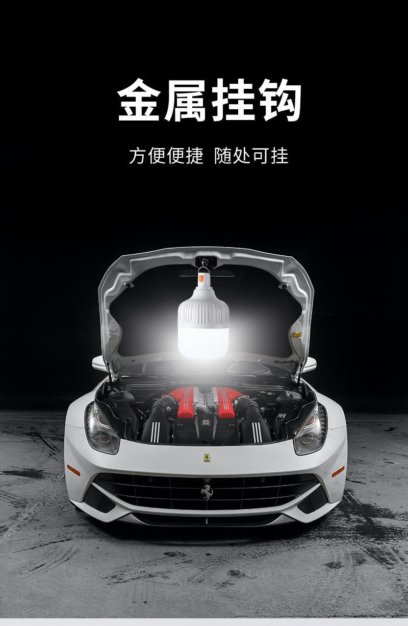 Wireless portable ultra-bright led rechargeable bulbs for night market street vending and camping, as well as for household emergency lighting in case of power failure pic 1