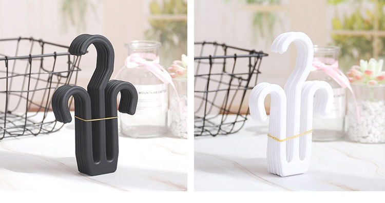 Non-perforated slippers hook, simple bathroom shoe hook, plastic herb-shaped drag hook, multi-purpose supermarket shoe hook, display hook pic 8