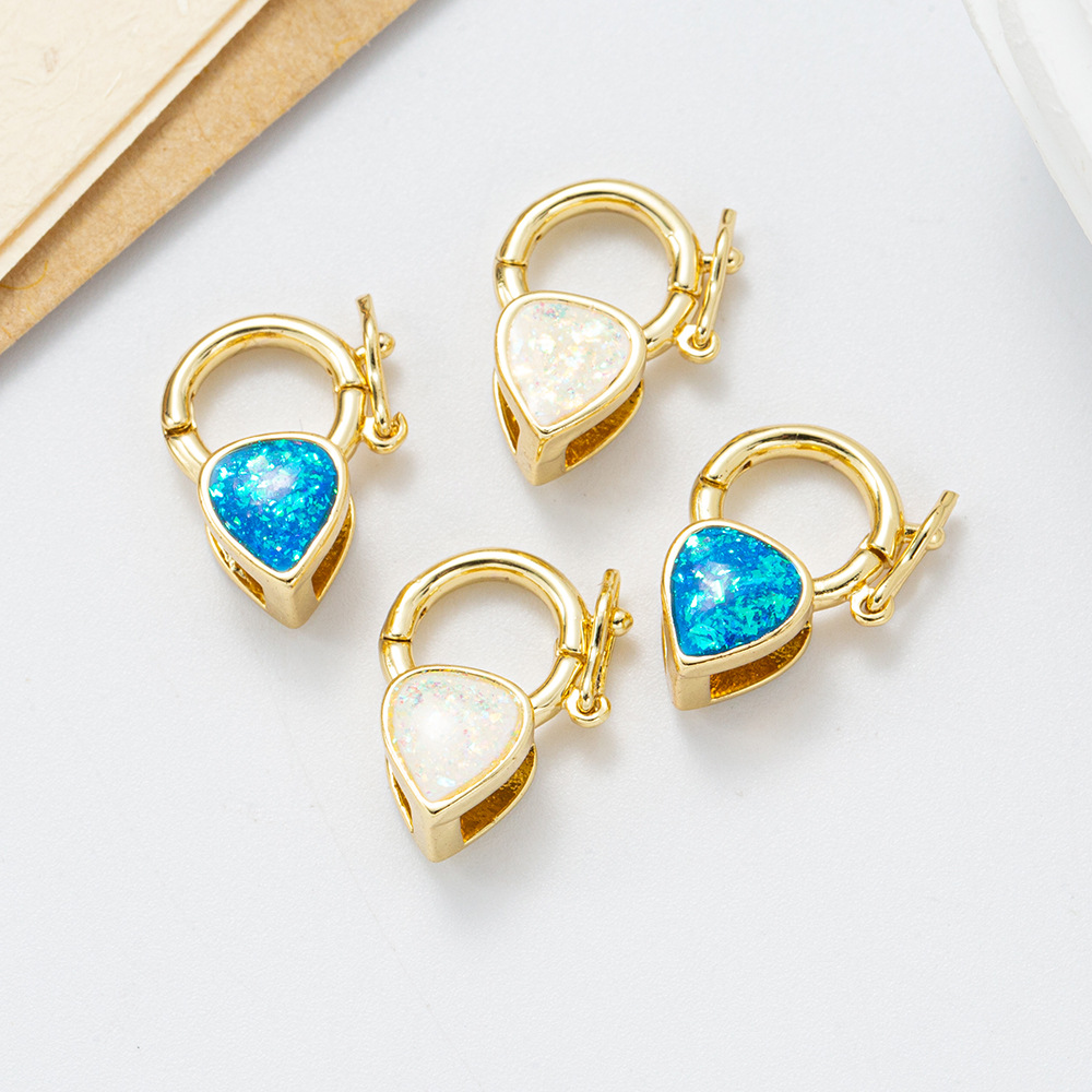 18K澳宝扣金色龙虾扣饰品扣子手链收尾连接弹簧扣diy配件材料详情7