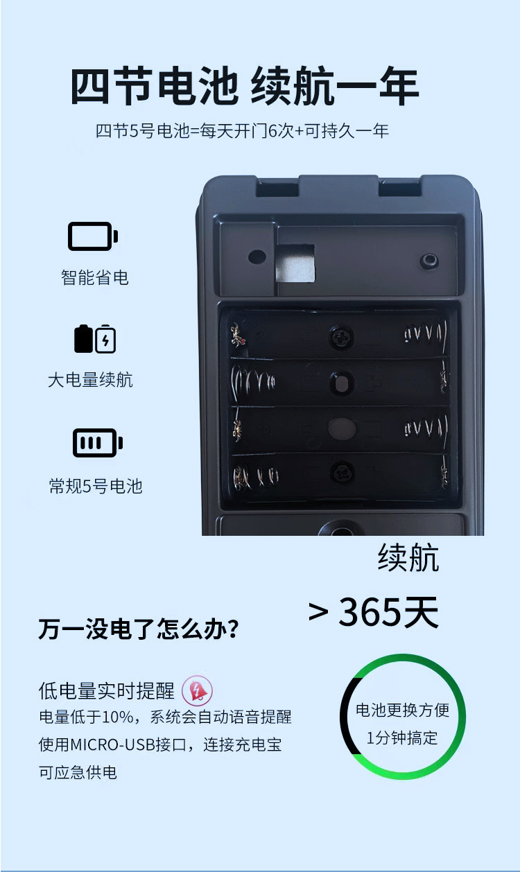 半自动一握开密码锁民宿出租房防盗门入户门家用指纹密码锁通通锁详情16