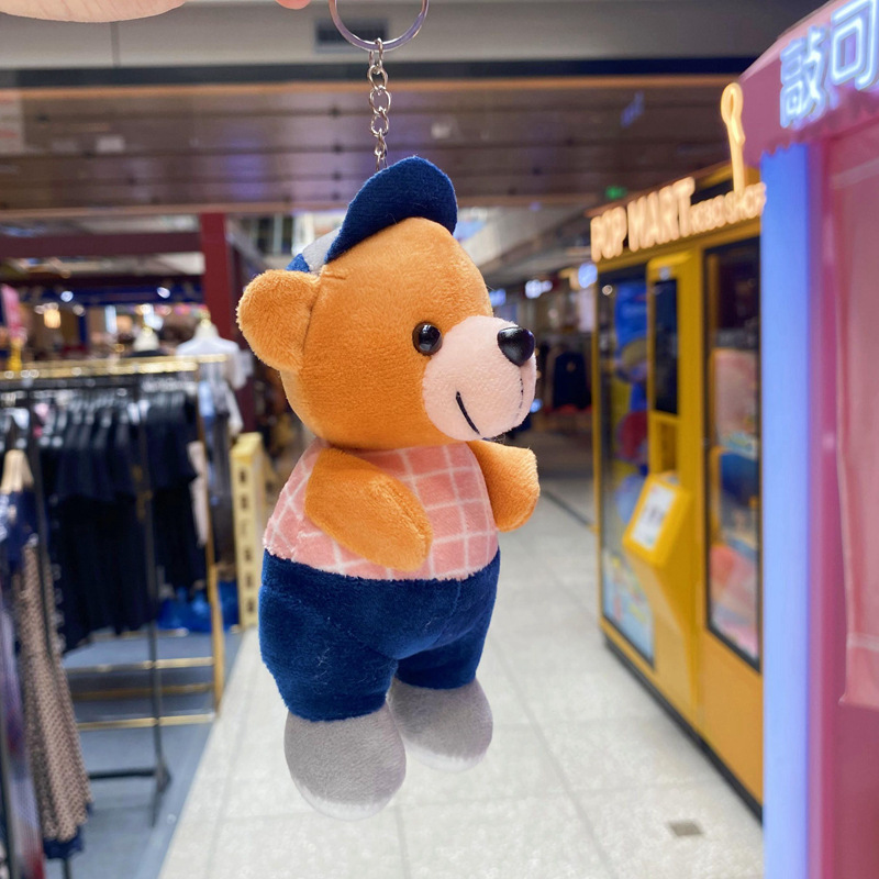 Wow, super cute workwear bear figurines, small dolls, pendants, bags, decorations, festival gifts, and fine claw machine dolls pic 20